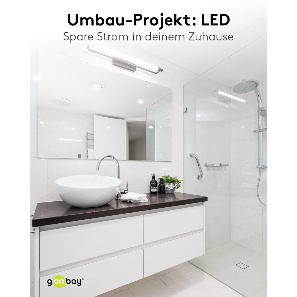 goobay LED-Netzteil / LED-Trafo, 20 W, 12 V DC, 1,67 A, Konstantspannung, IP20, ultraflach