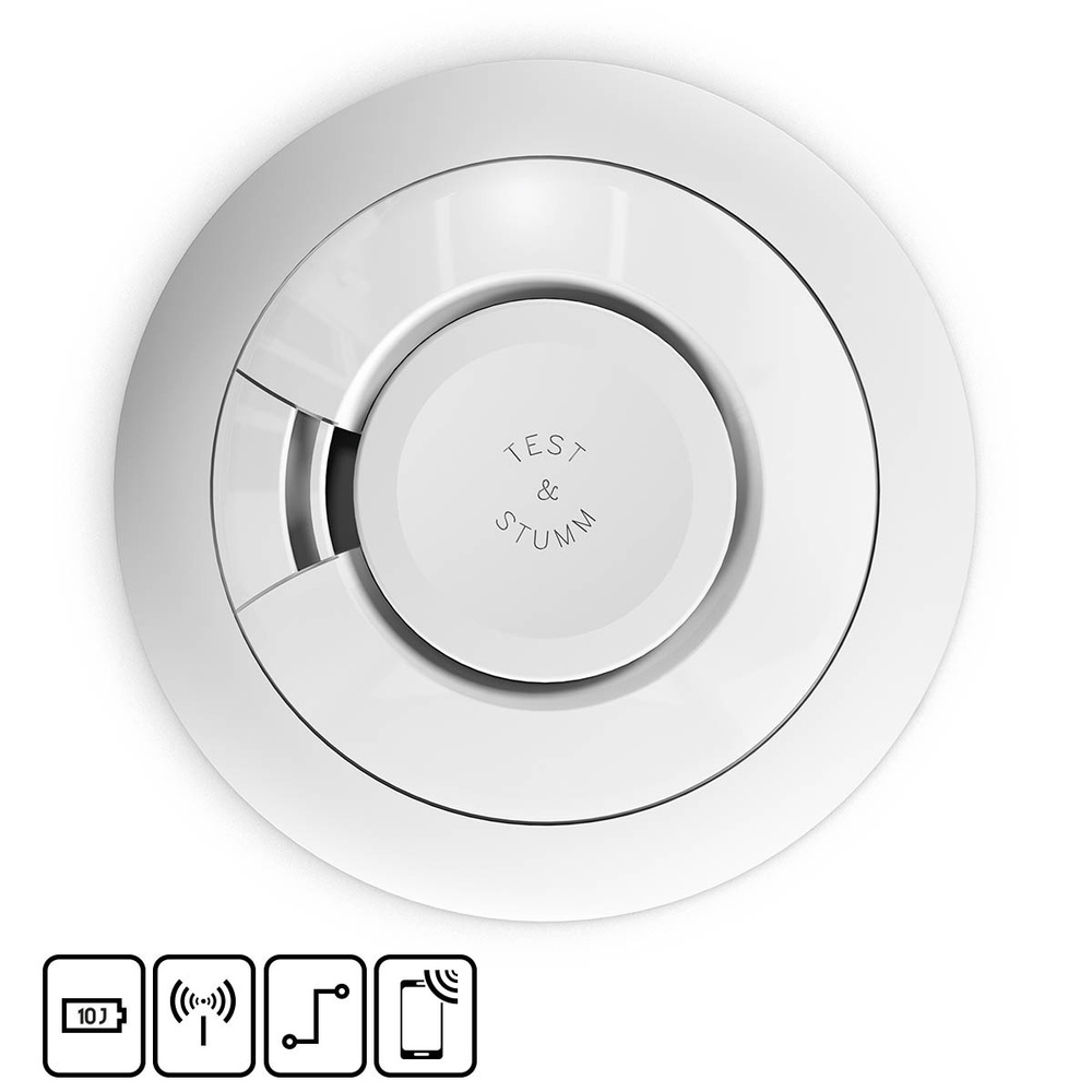 Ei Electronics Rauchmelder Ei650iC, drahtvernetzbar, AudioLINK-Funktion, 10-Jahres-Batterie