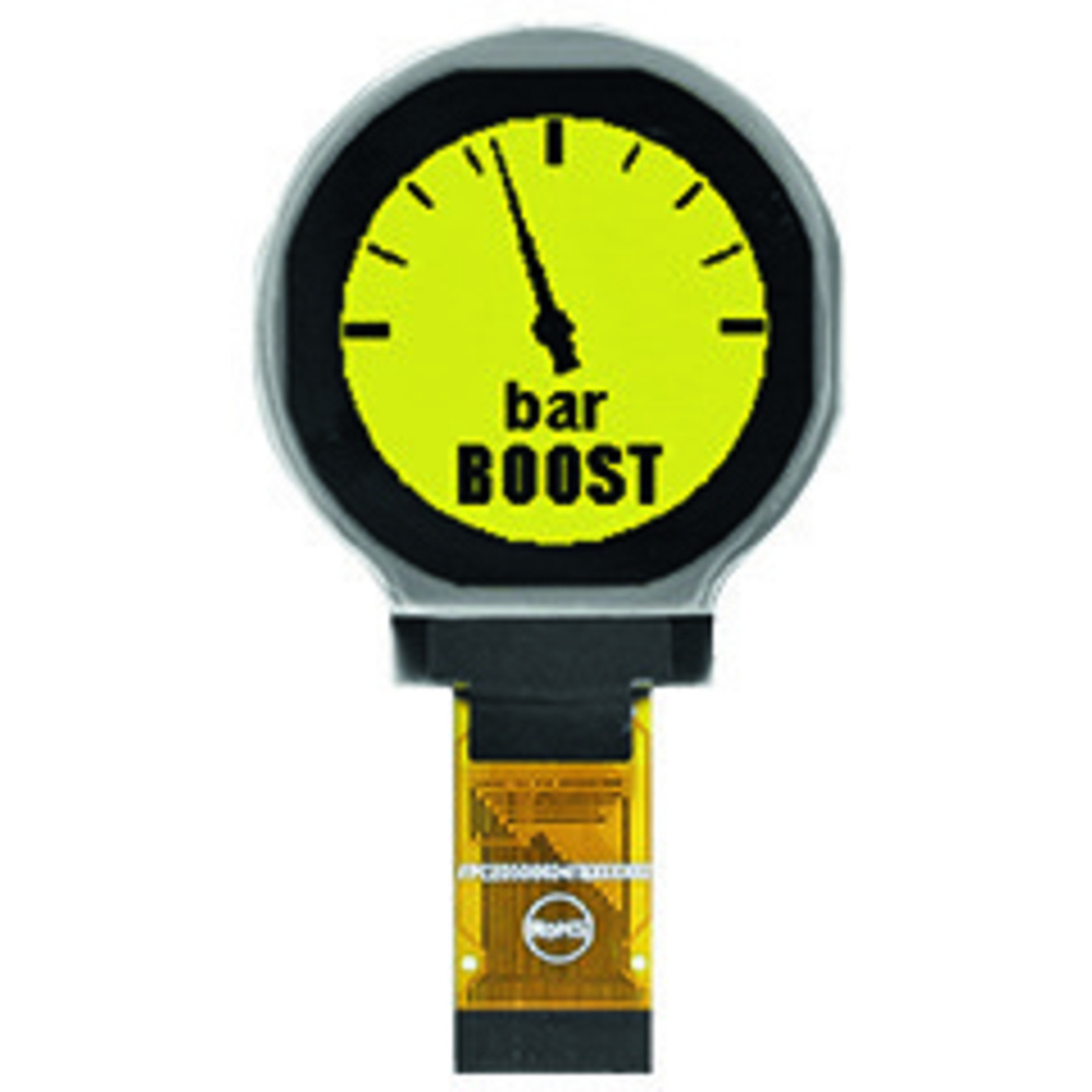 Electronic Assembly OLED Grafikdisplay, rund 128x128 in gelb