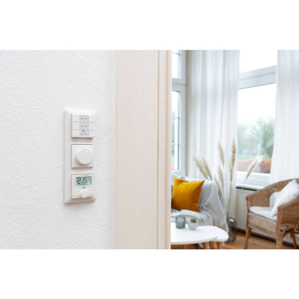 Homematic IP Smart Home Wandthermostat mit Schaltausgang – für Markenschalter, HmIP-BWTH