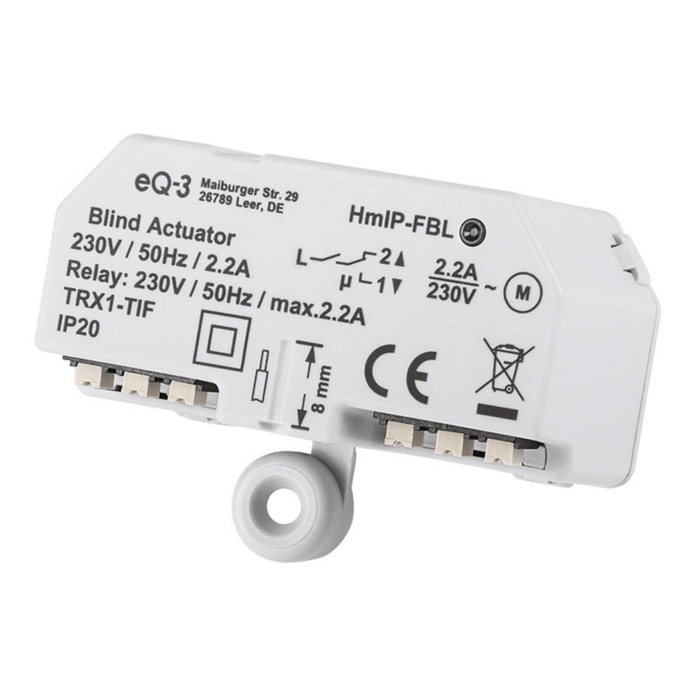 Homematic IP Smart Home Jalousieaktor – Unterputz, HmIP-FBL