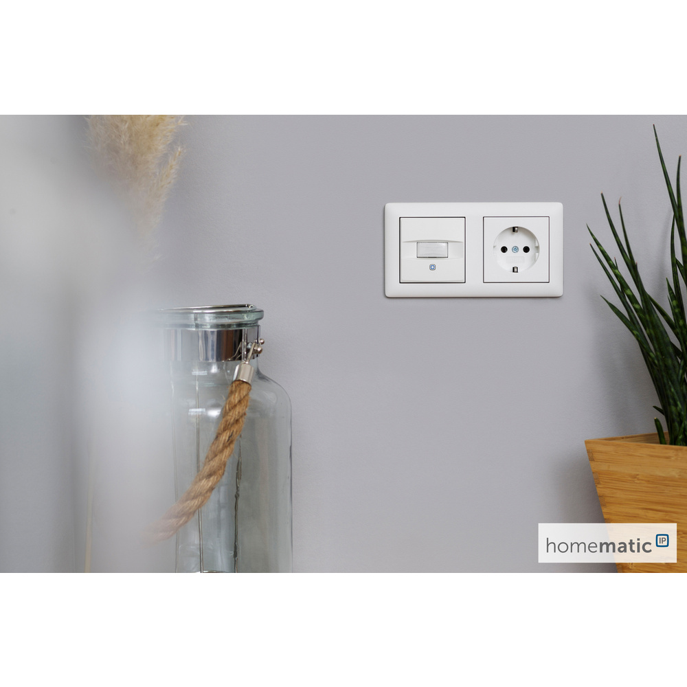Homematic IP Wired Smart Home Bewegungsmelder für 55er Rahmen – innen, HmIPW-SMI55