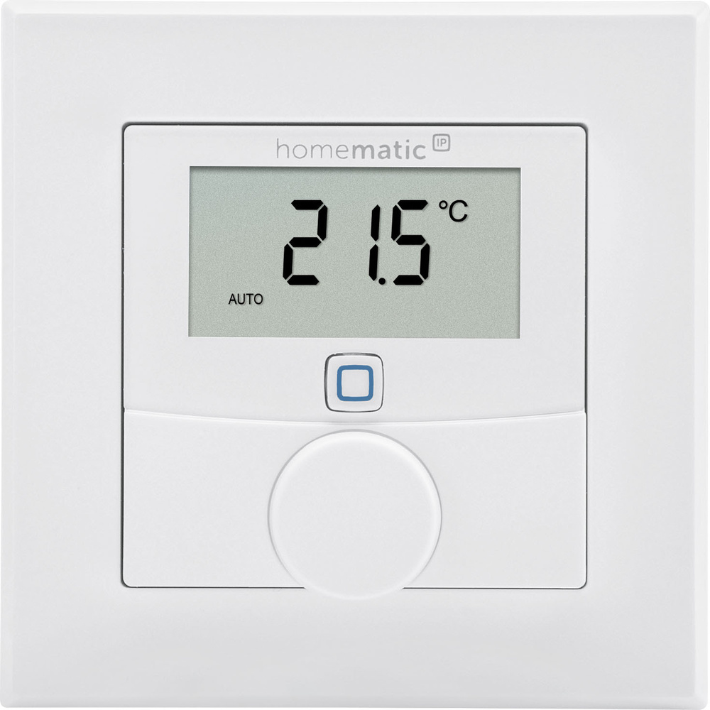 Homematic IP Smart Home Wandthermostat mit Luftfeuchtigkeitssensor, HmIP-WTH-1