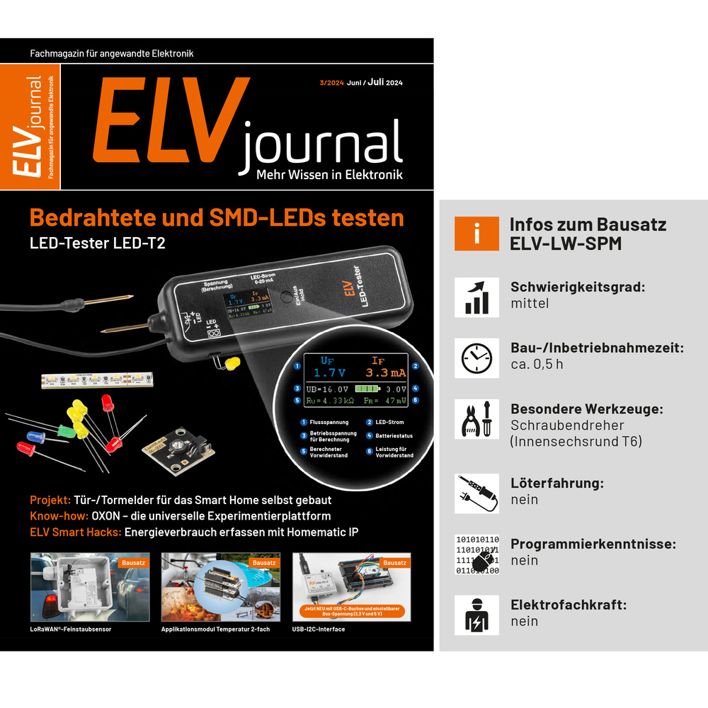 ELV LoRaWAN® Feinstaubsensor, ELV-LW-SPM