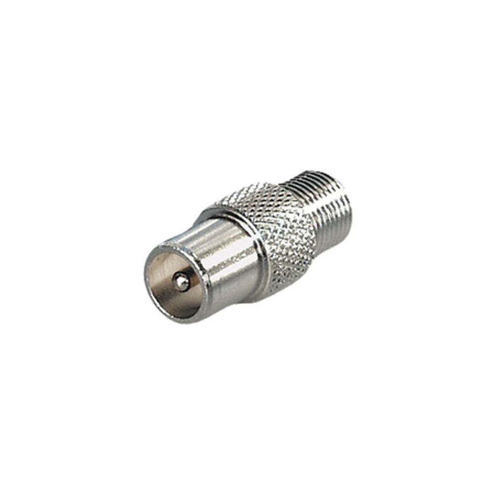 übergang F-Buchse auf Koaxial-Stecker