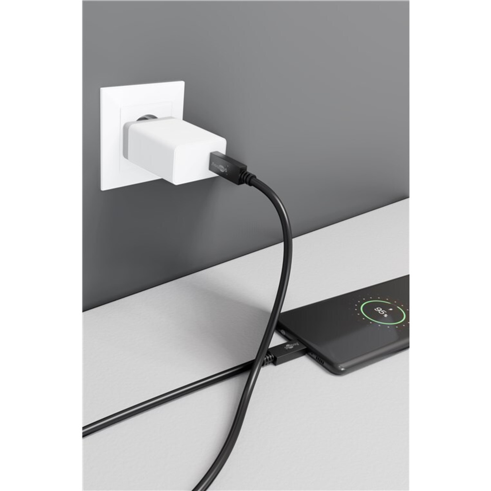 goobay USB-C PD Lade- und Synchronisationskabel 100 W, 100 cm