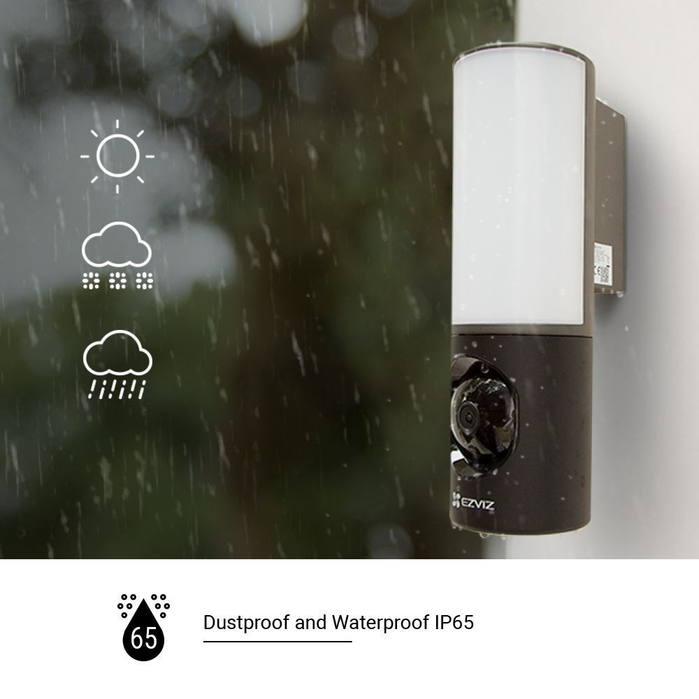 EZVIZ WLAN-Überwachungskamera LC3 mit integrierter LED-Leuchte,  App, 2K-Auflösung, 700 lm, IP65