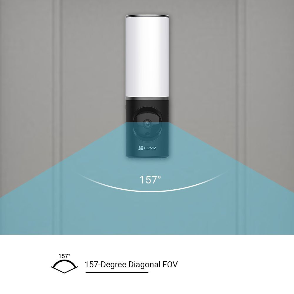 EZVIZ WLAN-Überwachungskamera LC3 mit integrierter LED-Leuchte,  App, 2K-Auflösung, 700 lm, IP65