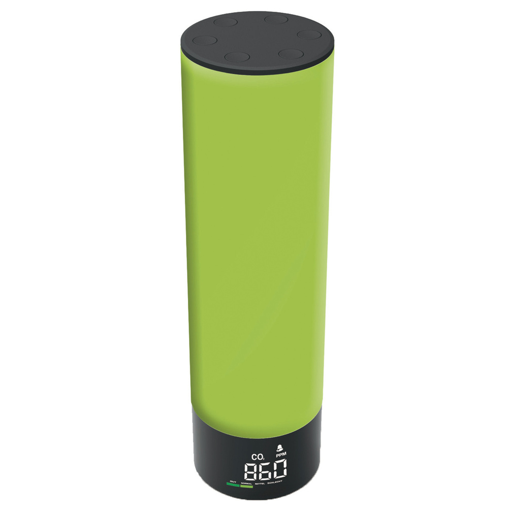 technoline CO2-Messgerät / CO2-Anzeige WL1045, Kohlendioxid, 360-Grad-Ampel-Anzeige, Luftgüte