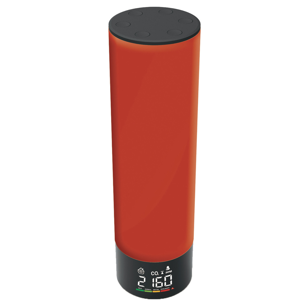 technoline CO2-Messgerät / CO2-Anzeige WL1045, Kohlendioxid, 360-Grad-Ampel-Anzeige, Luftgüte