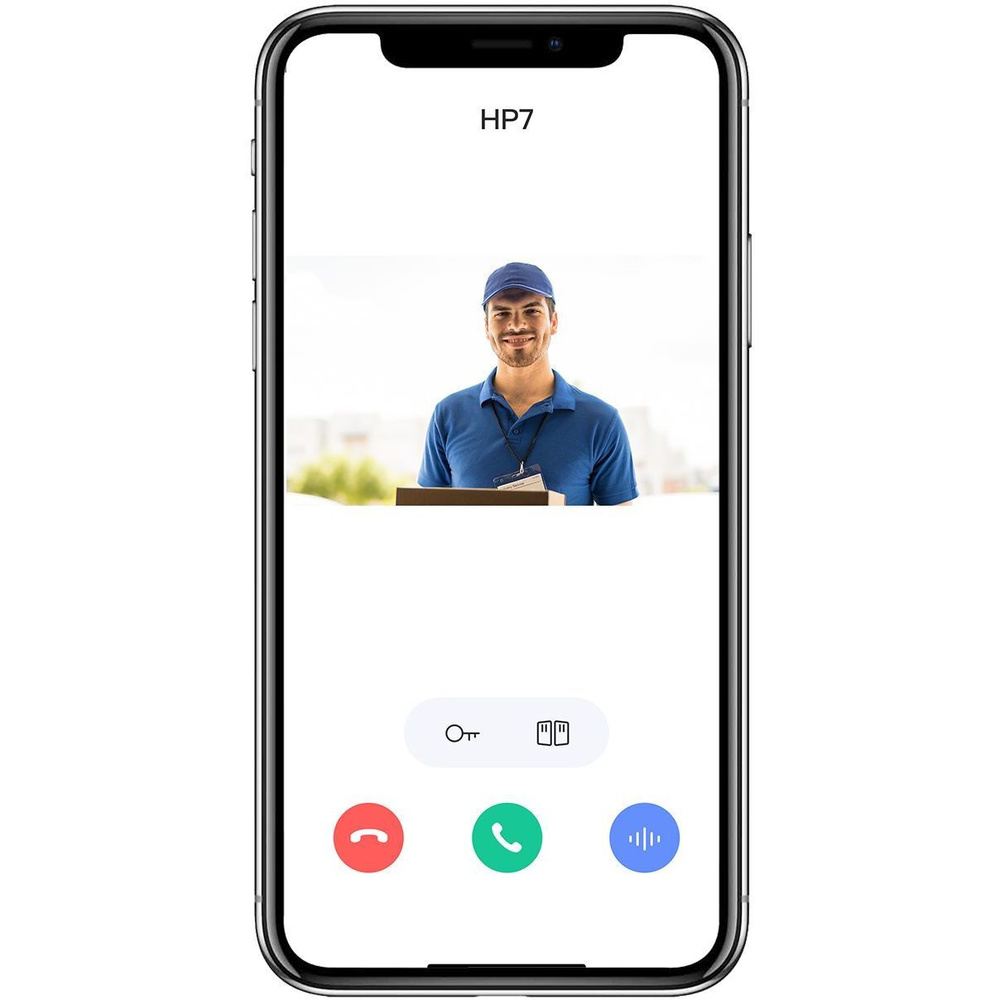 EZVIZ WLAN-Video-Türsprechanlage HP7 mit kabelgebundenem Monitor und Smartphone App