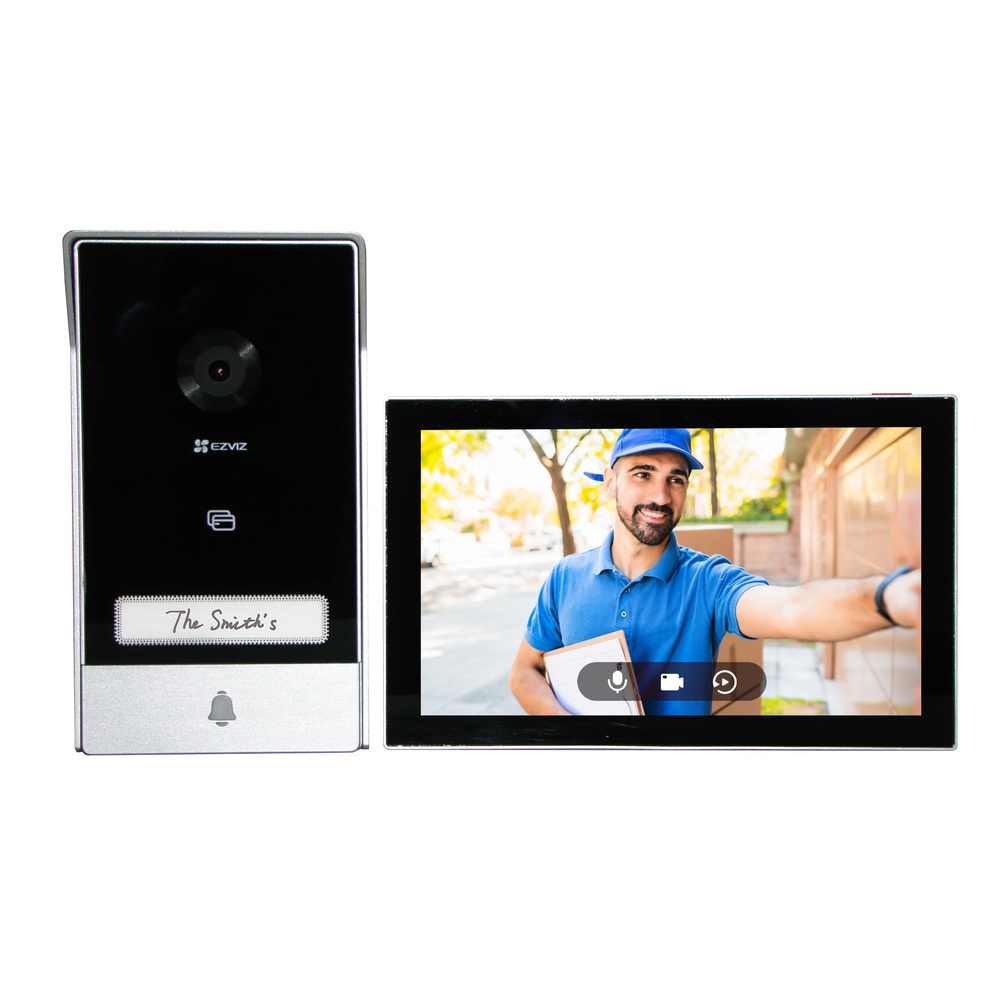 EZVIZ WLAN-Video-Türsprechanlage HP7 mit kabelgebundenem Monitor und Smartphone App