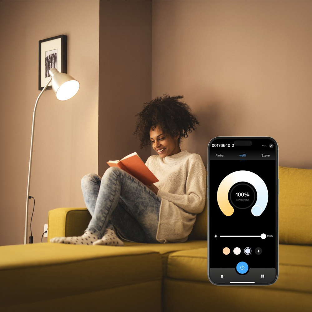 Hama Smarte Home LED-Leuchtmittel, E27, RGBW, dimmbar,  WLAN, Matter