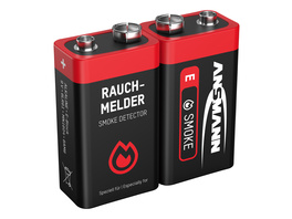 Ansmann Alkaline Batterie 9-V-Block für Rauchmelder