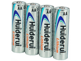 Huiderui Lithium Batterie Mignon AA, 4er-Pack
