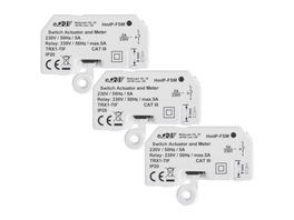 Homematic IP Smart Home 3er-Set Homematic IP Schalt-Mess-Aktor HmIP-FSM, 5 A, Unterputz