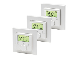 Homematic 3er-Set Funk-Wandthermostat HM-TC-IT-WM-W-EU für Smart Home / Hausautomation