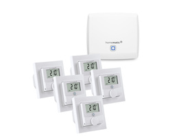 Homematic IP Set Raumklima mit Access Point,  5x Wandthermostat mit Schaltausgang 230 V