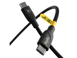 Aqiila Cablebird CB13 Sync-/ Ladekabel, 240W, Type-C auf Type-C, 3 m, Schwarz